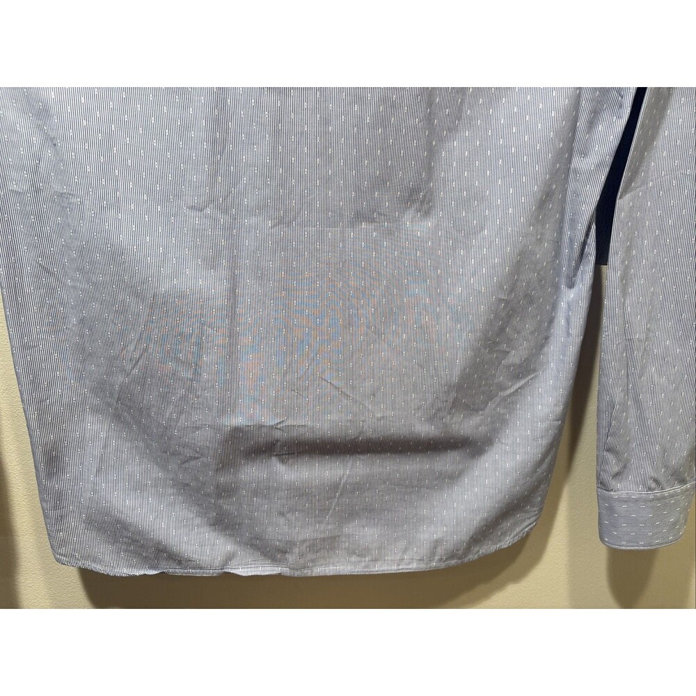 Scotch & Soda My Favorite Dress Shirt L Blue Stripes Long Sleeve Button Up - Picture 16 of 16